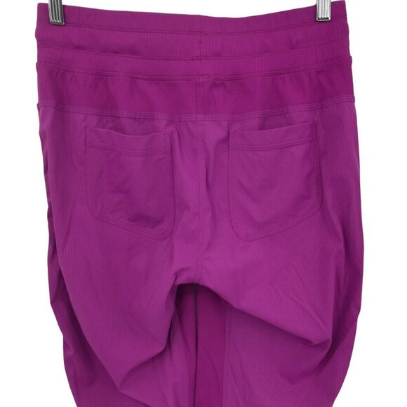 Lululemon Street To Studio Pant II Regal Plum Pull On Joggers Size 8 Striped - Picture 9 of 11